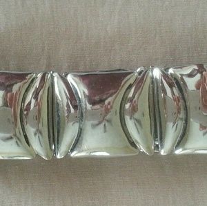 Silver slip on bracelet